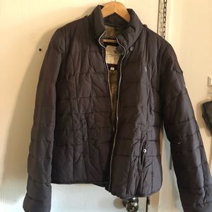 Abercrombie and Fitch puffy jacket fur lining